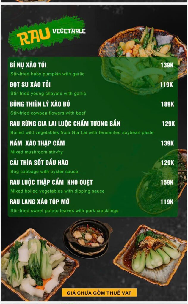 Menu Thực Đơn 303 Garden Station Phạm Văn Đồng Gò Vấp (1)