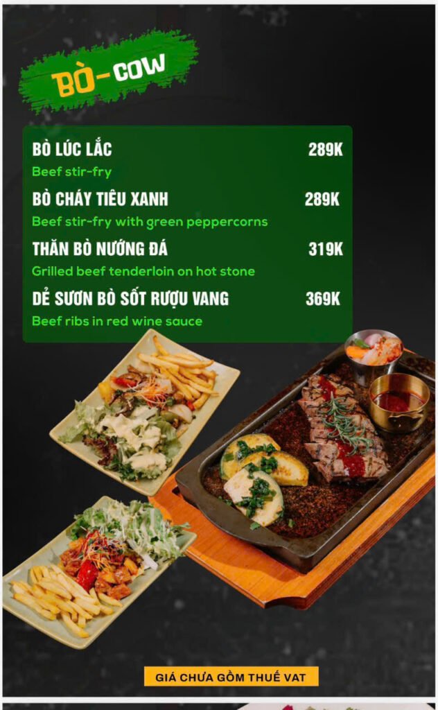 Menu Thực Đơn 303 Garden Station Phạm Văn Đồng Gò Vấp (10)
