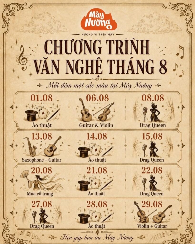 Event Sự Kiện Tháng 8 Mây Nướng
